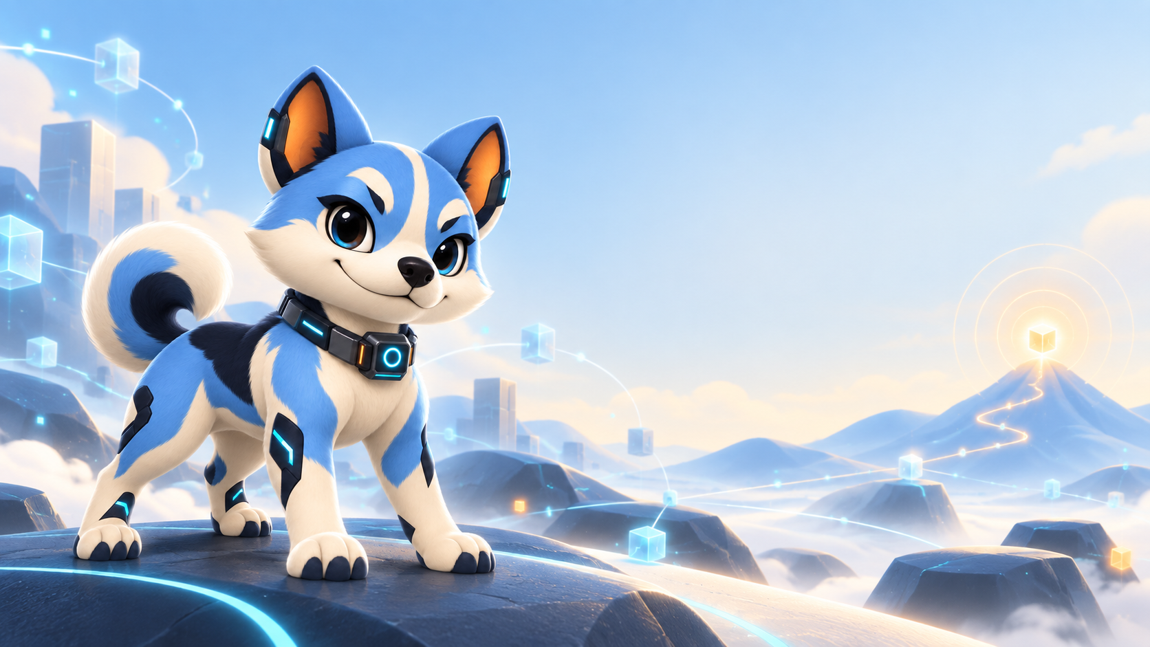 BarkByte standing in a bright on-chain landscape