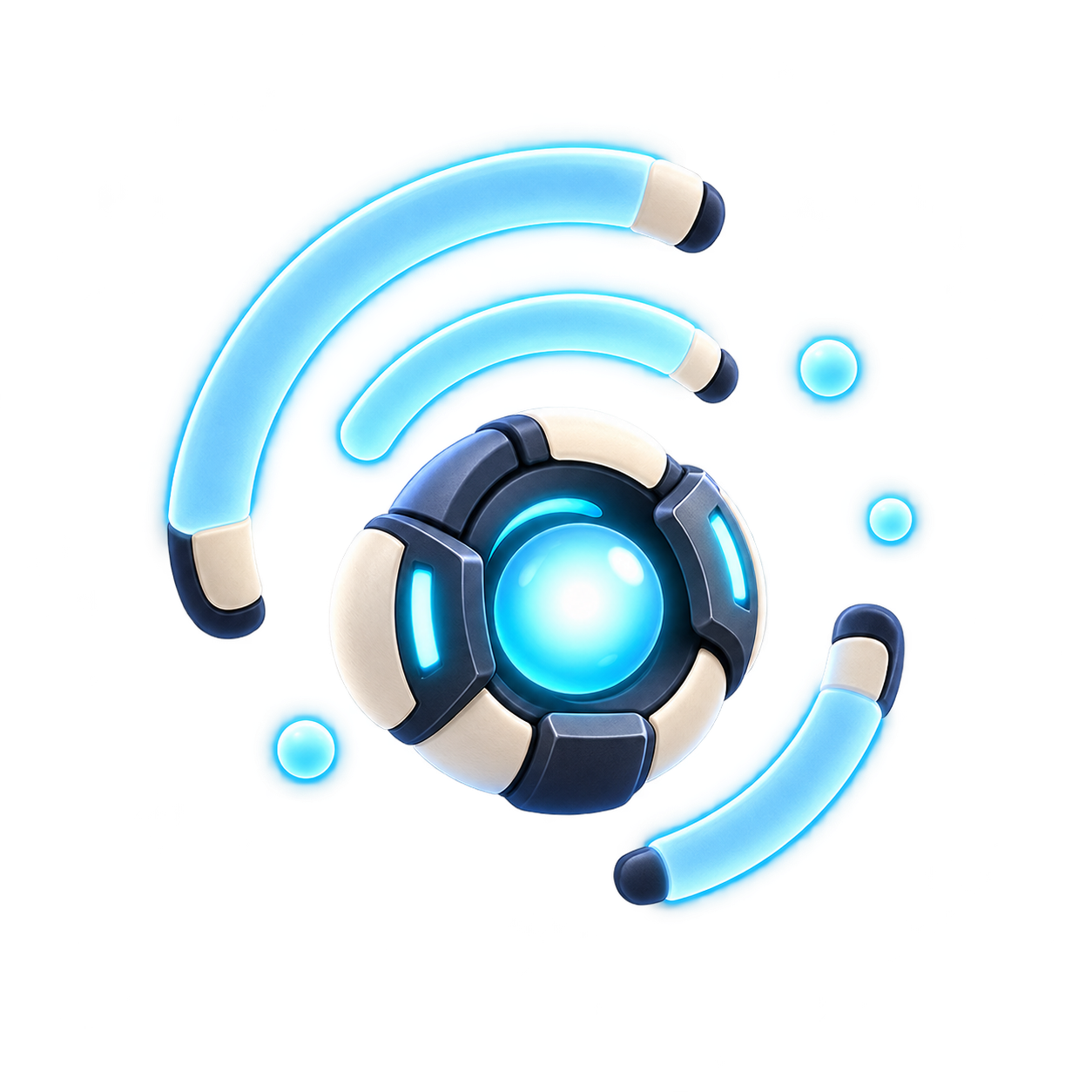 Glowing signal beacon