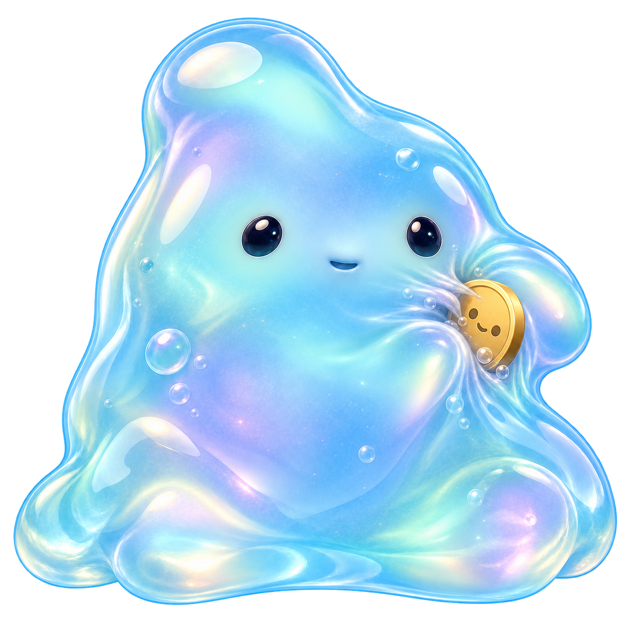 Gloop absorbing a token