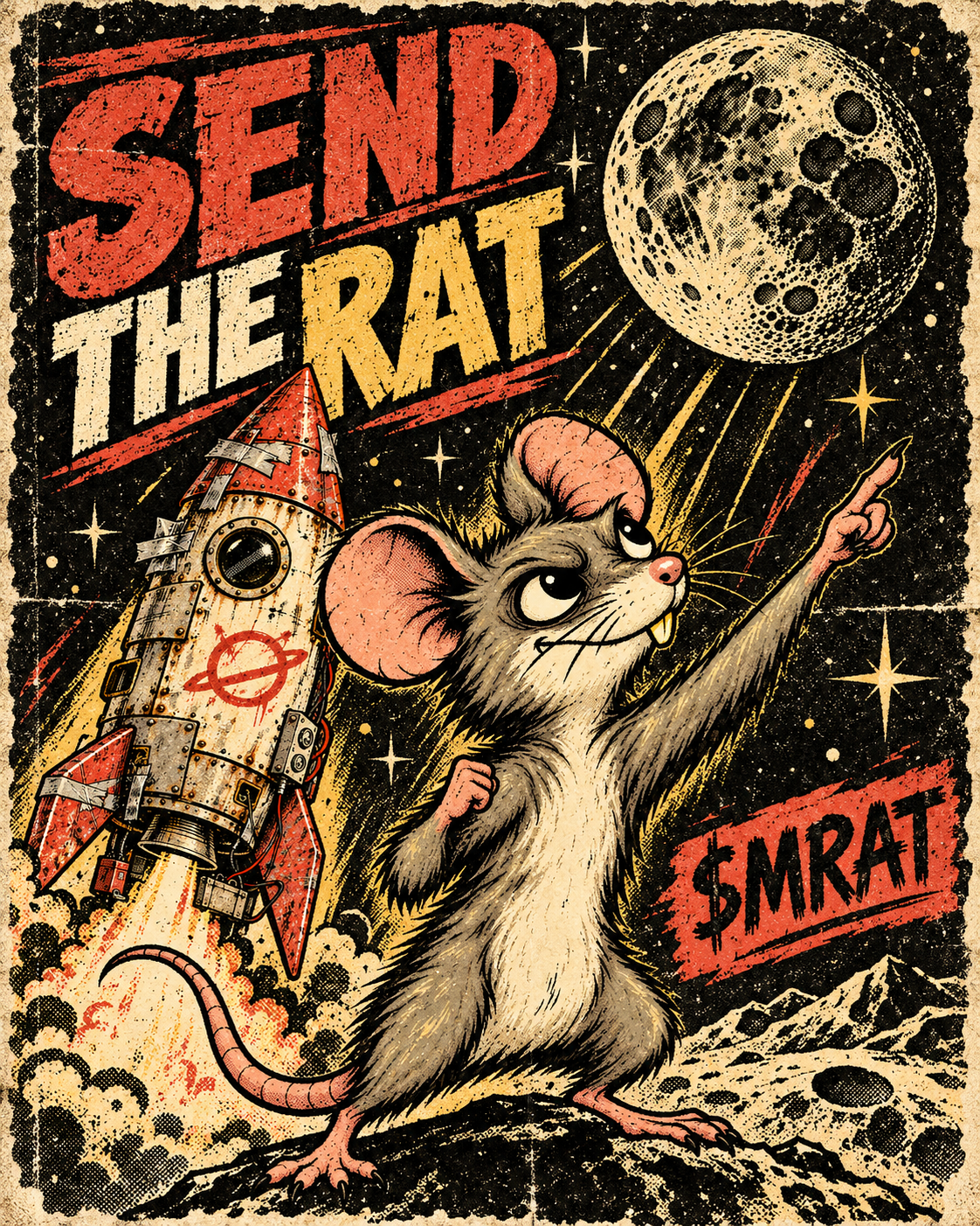 Send the Rat propaganda poster