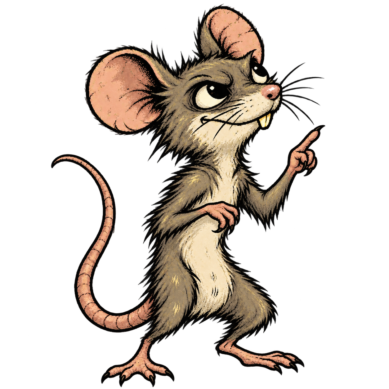 MoonRat pointing upward